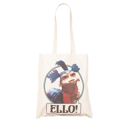 White - Front - Labyrinth Ello! The Worm Tote Bag