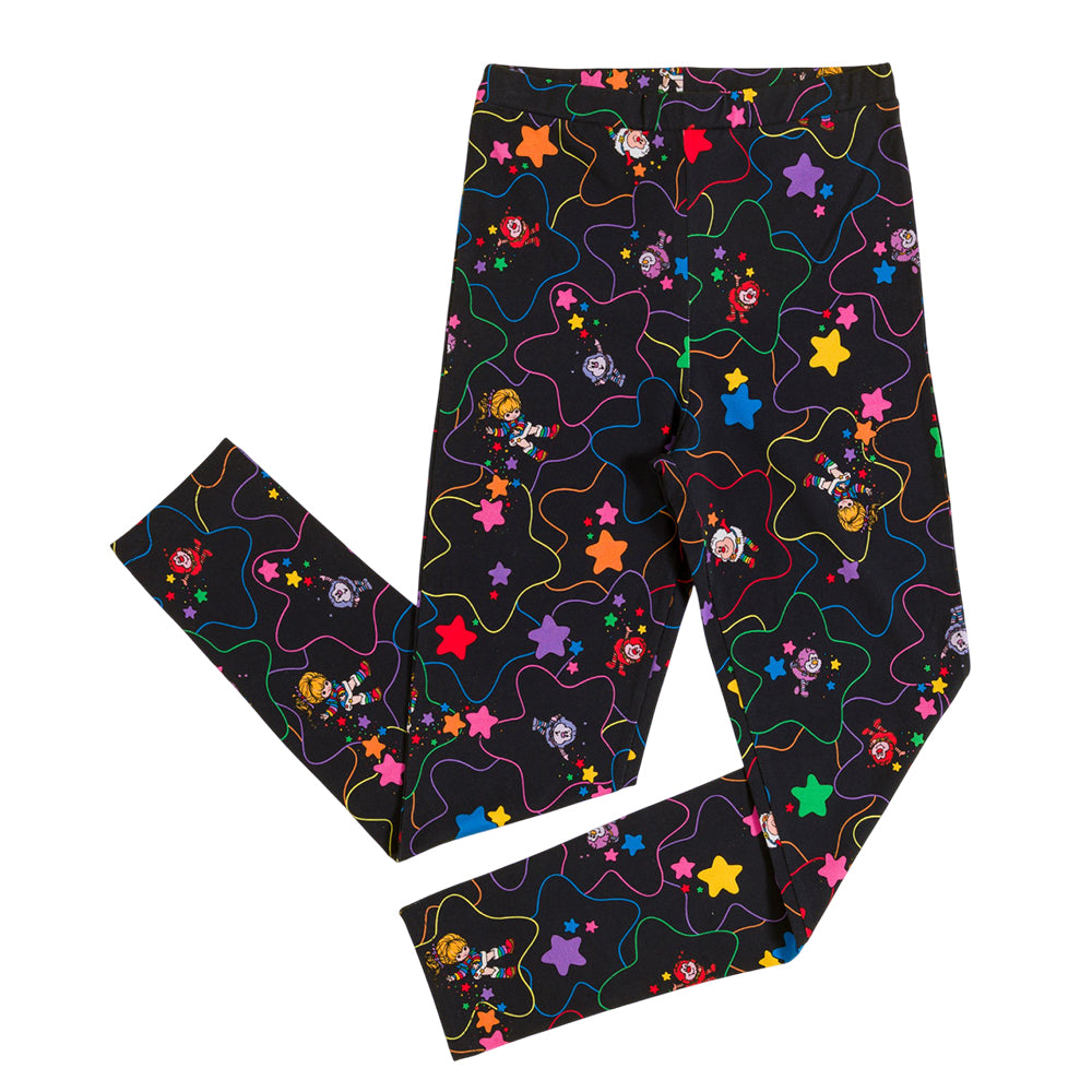 Navy - Back - Rainbow Brite Womens-Ladies Stars Leggings