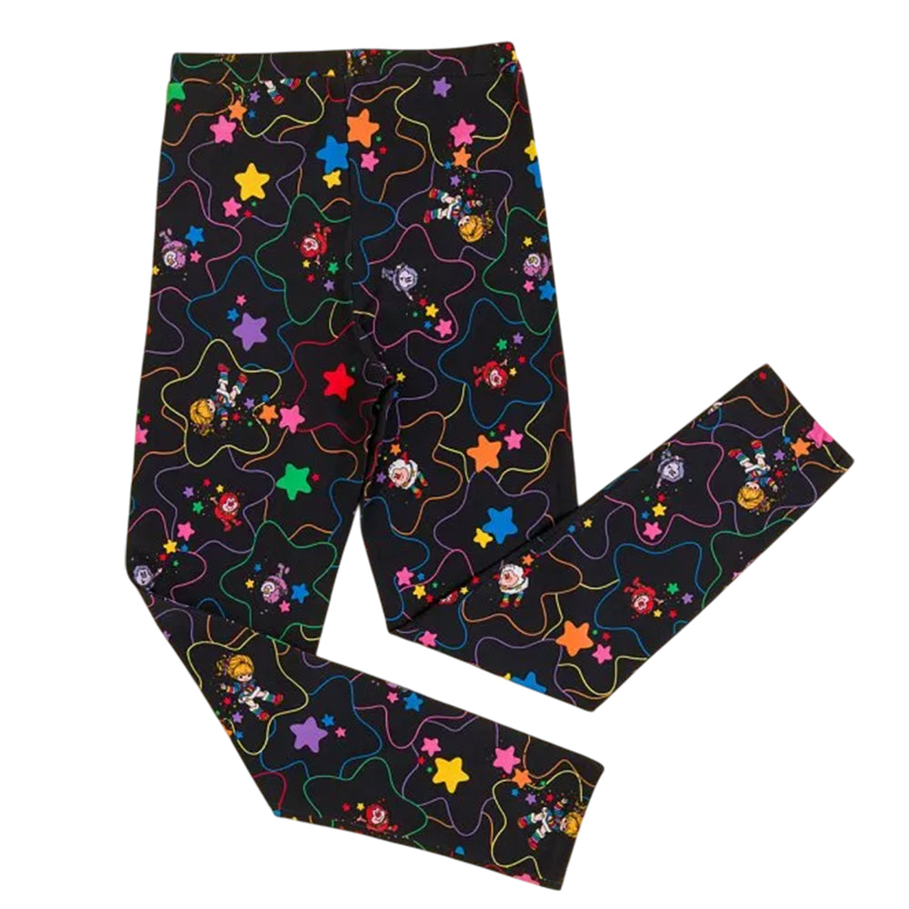 Navy - Front - Rainbow Brite Womens-Ladies Stars Leggings