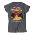 Charcoal - Front - The Lost Boys Womens-Ladies Inspired Welcome To Santa Carla Fitted T-Shirt