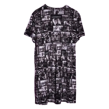 Black - Back - Labyrinth Womens-Ladies Movie Reel Smock Dress