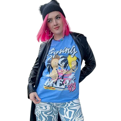 Blue - Lifestyle - Beavis & Butthead Unisex Adult Spring Break 93 T-Shirt
