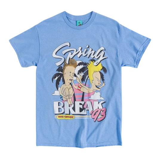 Blue - Front - Beavis & Butthead Unisex Adult Spring Break 93 T-Shirt