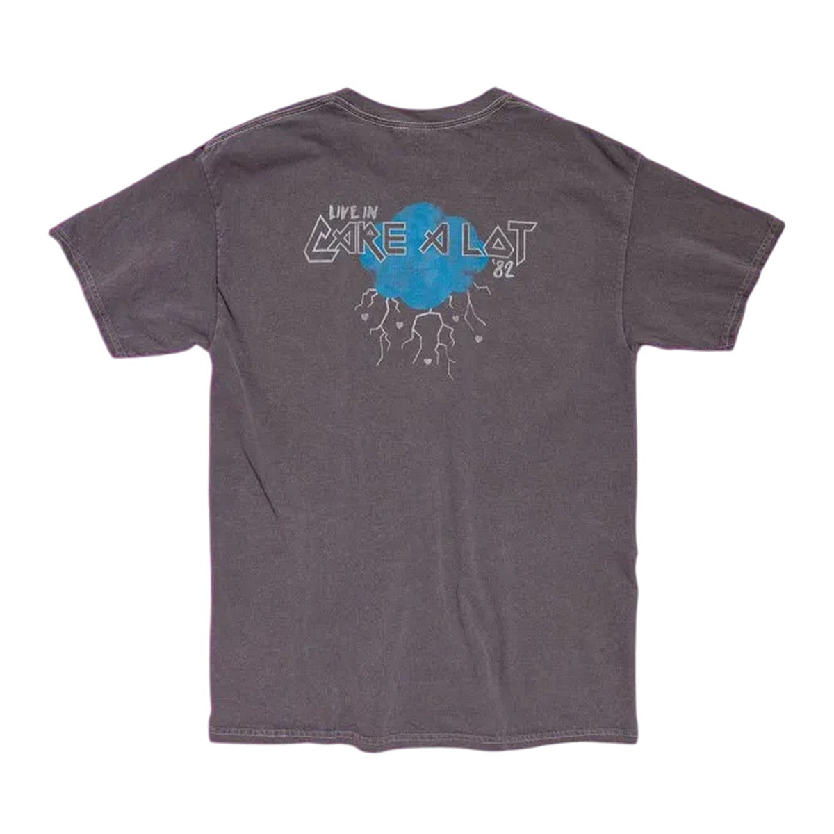 Charcoal - Back - Care Bears Unisex Adult Get Over It Tour Vintage Wash T-Shirt
