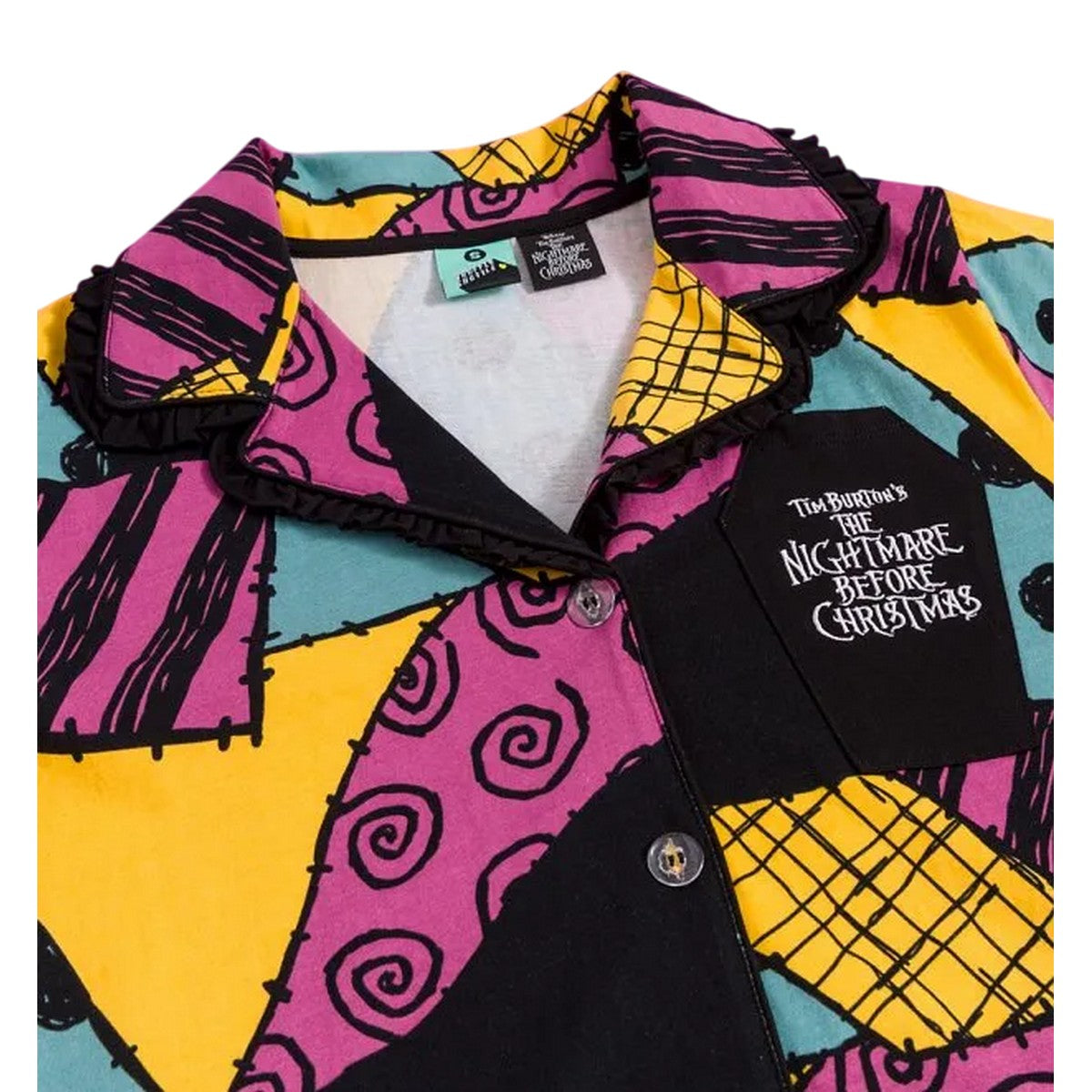 Multicoloured - Back - The Nightmare Before Christmas Womens-Ladies Sally Short Pyjama Set