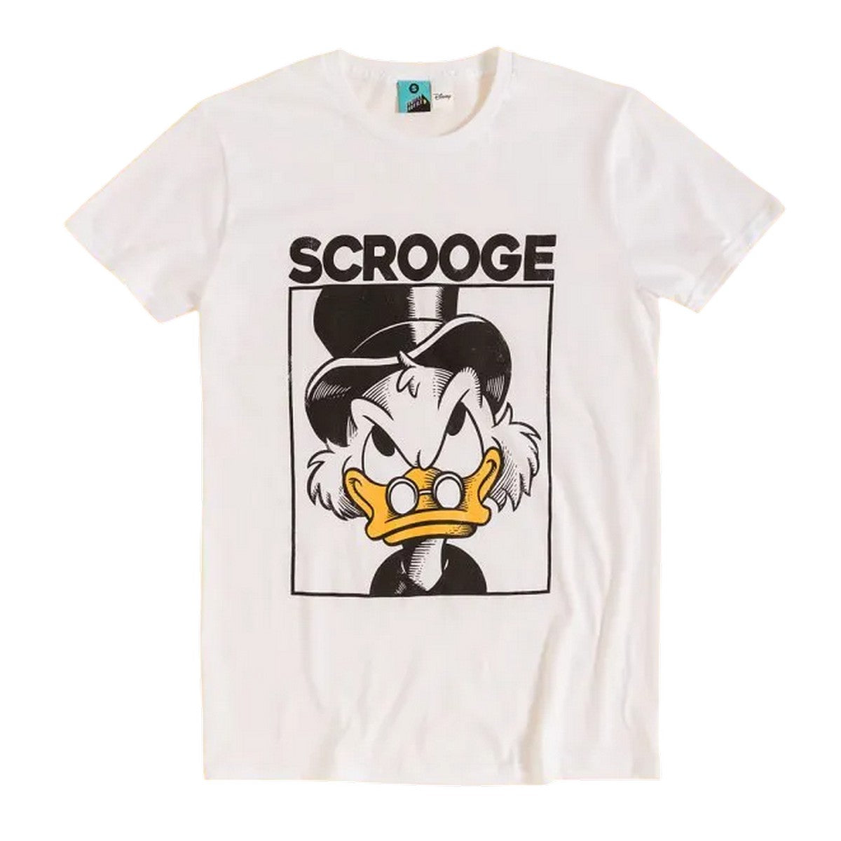 White - Front - DuckTales Unisex Adult Scrooge McDuck T-Shirt