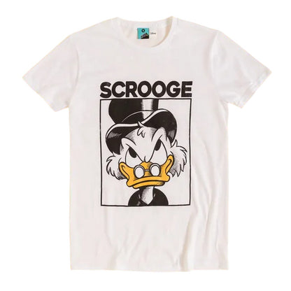 White - Front - DuckTales Unisex Adult Scrooge McDuck T-Shirt