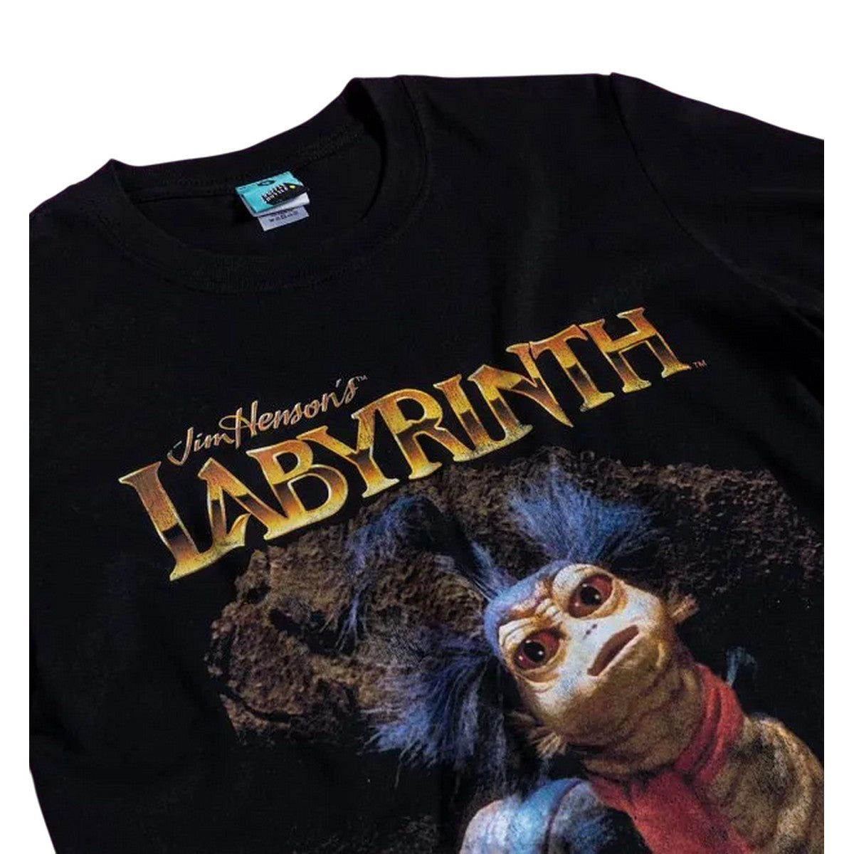 Black - Back - Labyrinth Unisex Adult The Worm Wall T-Shirt