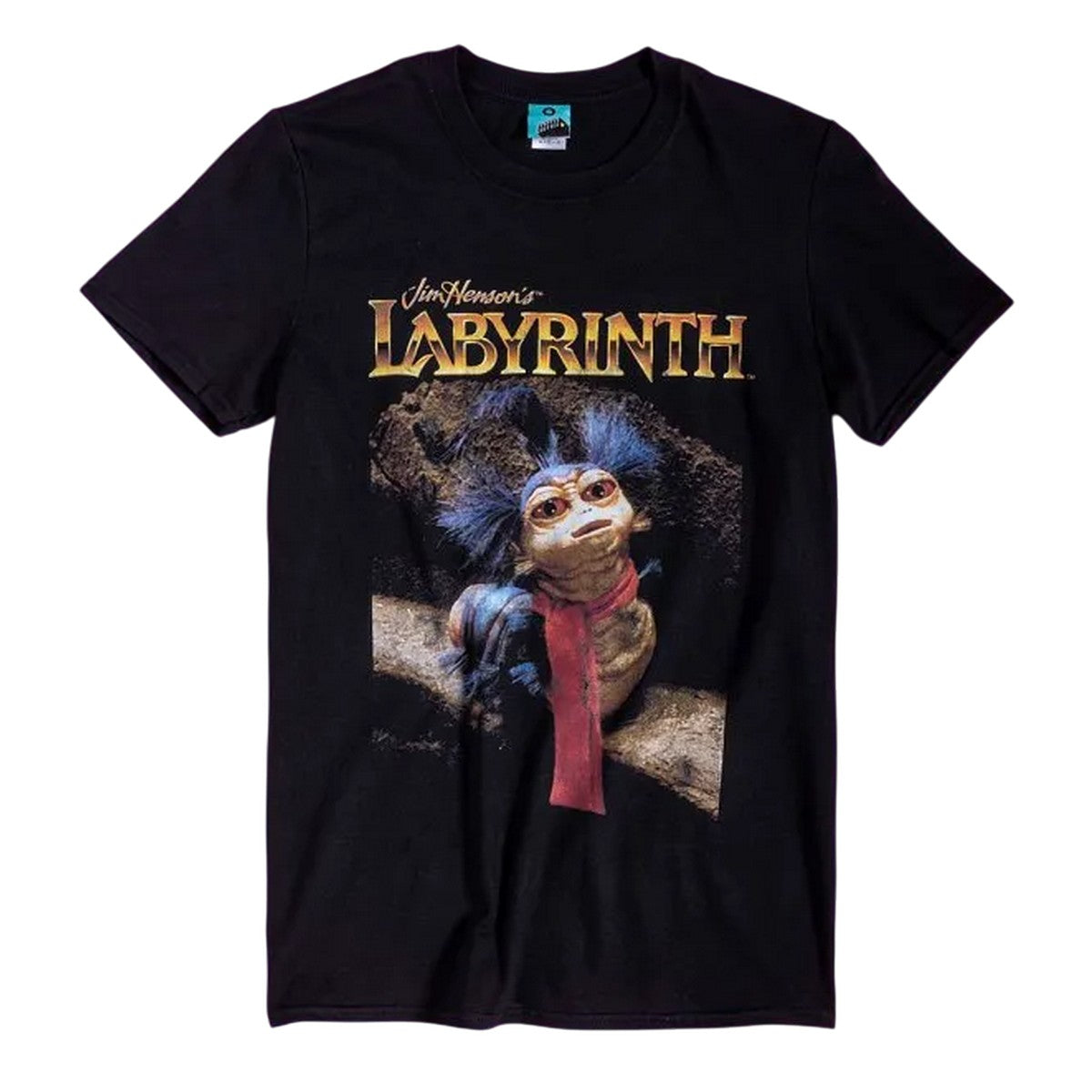 Black - Front - Labyrinth Unisex Adult The Worm Wall T-Shirt