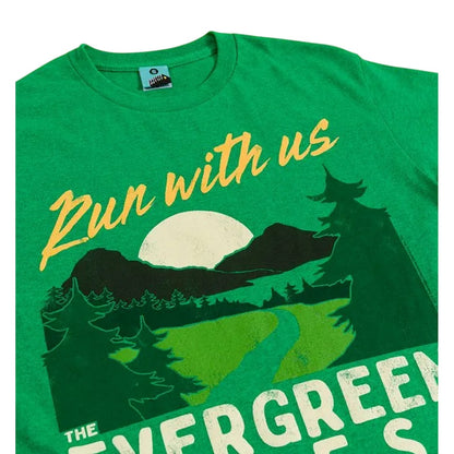 Green Marl - Side - The Raccoons Unisex Adult Evergreen Forest T-Shirt
