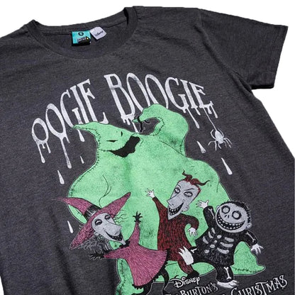 Black-Green - Side - The Nightmare Before Christmas Unisex Adult Oogie Boogie T-Shirt