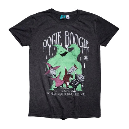Black-Green - Front - The Nightmare Before Christmas Unisex Adult Oogie Boogie T-Shirt