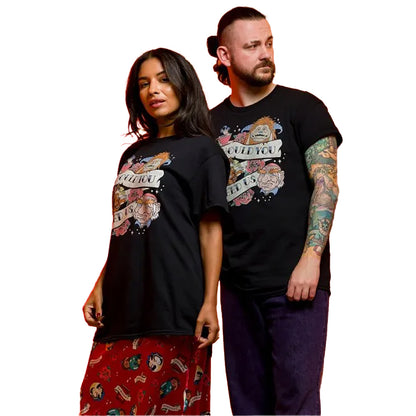 Black-Charcoal - Lifestyle - Labyrinth Unisex Adult Should You Need Us T-Shirt
