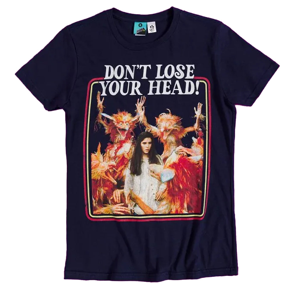Blue - Front - Labyrinth Unisex Adult Chilly Down With The Fire Gang Fitted T-Shirt