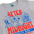 Grey - Side - Gremlins Womens-Ladies After Midnight Snack Bar Fitted T-Shirt