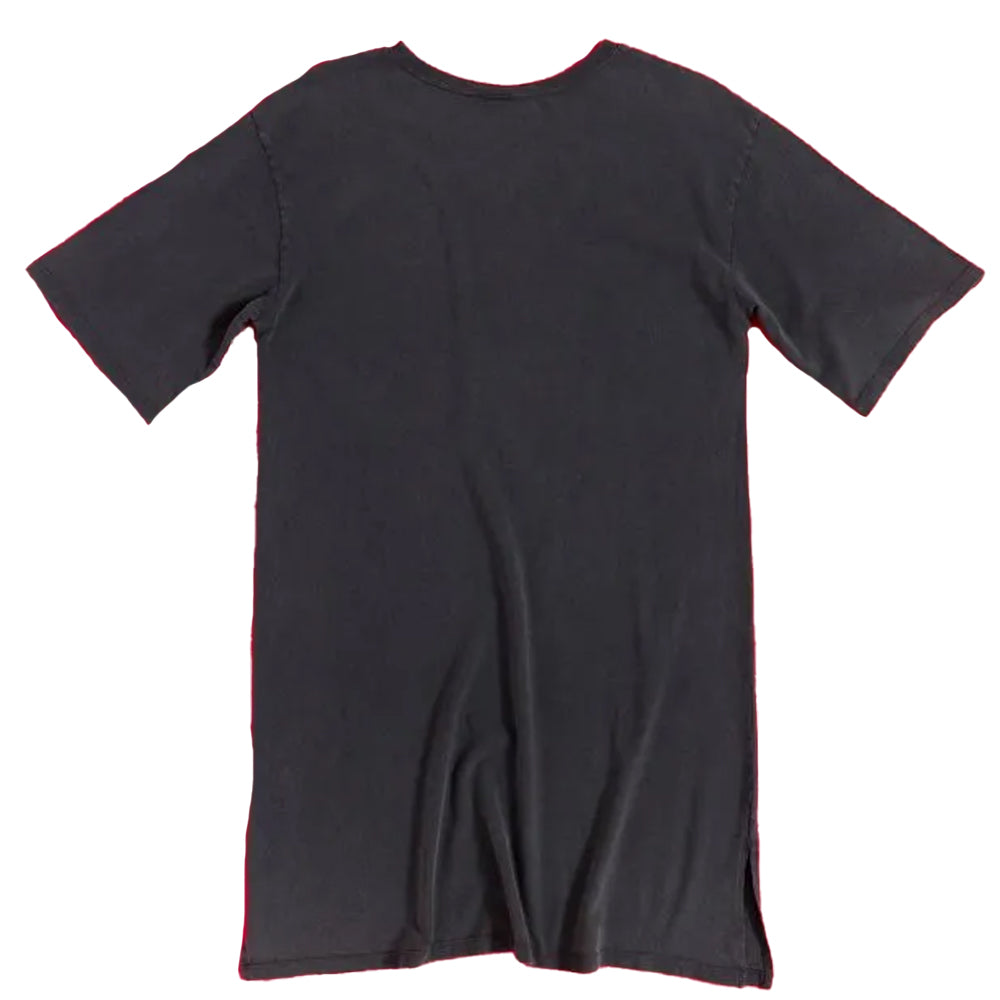 Black-Charcoal - Back - Die Hard Womens-Ladies Inspired Nakatomi Plaza T-Shirt Dress
