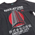 Black-Charcoal - Side - Die Hard Womens-Ladies Inspired Nakatomi Plaza T-Shirt Dress