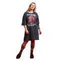 Black-Charcoal - Lifestyle - Die Hard Womens-Ladies Inspired Nakatomi Plaza T-Shirt Dress