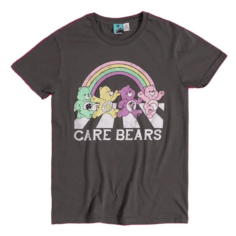 Charcoal - Front - Care Bears Unisex Adult Abbey Road T-Shirt