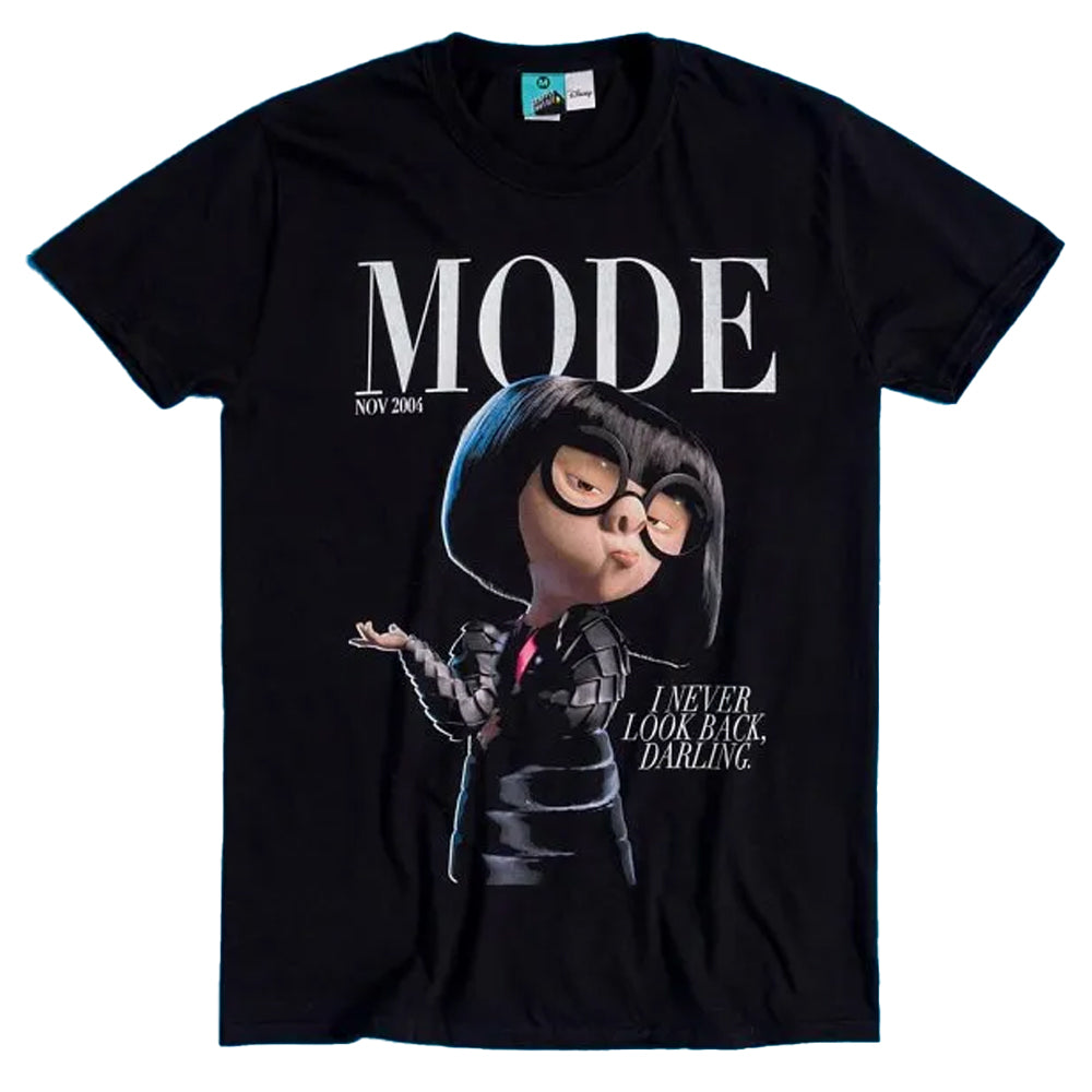 Black - Front - The Incredibles Unisex Adult I Never Look Back Darling Edna Mode T-Shirt