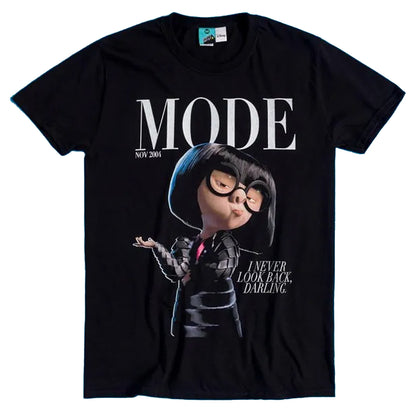 Black - Front - The Incredibles Unisex Adult I Never Look Back Darling Edna Mode T-Shirt