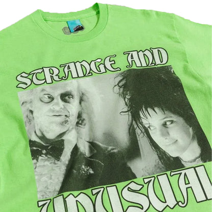 Green - Side - Beetlejuice Unisex Adult Strange And Unusual Lydia Deetz T-Shirt