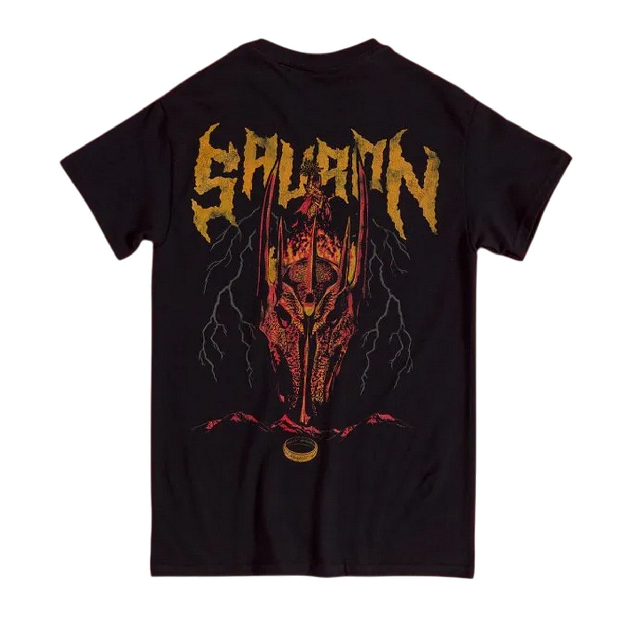 Black - Back - The Lord Of The Rings Unisex Adult Sauron T-Shirt