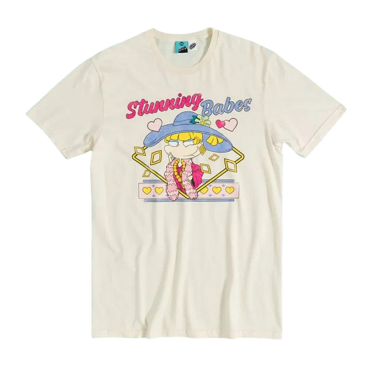 Natural - Front - Rugrats Unisex Adult Stunning Babes Angelica T-Shirt