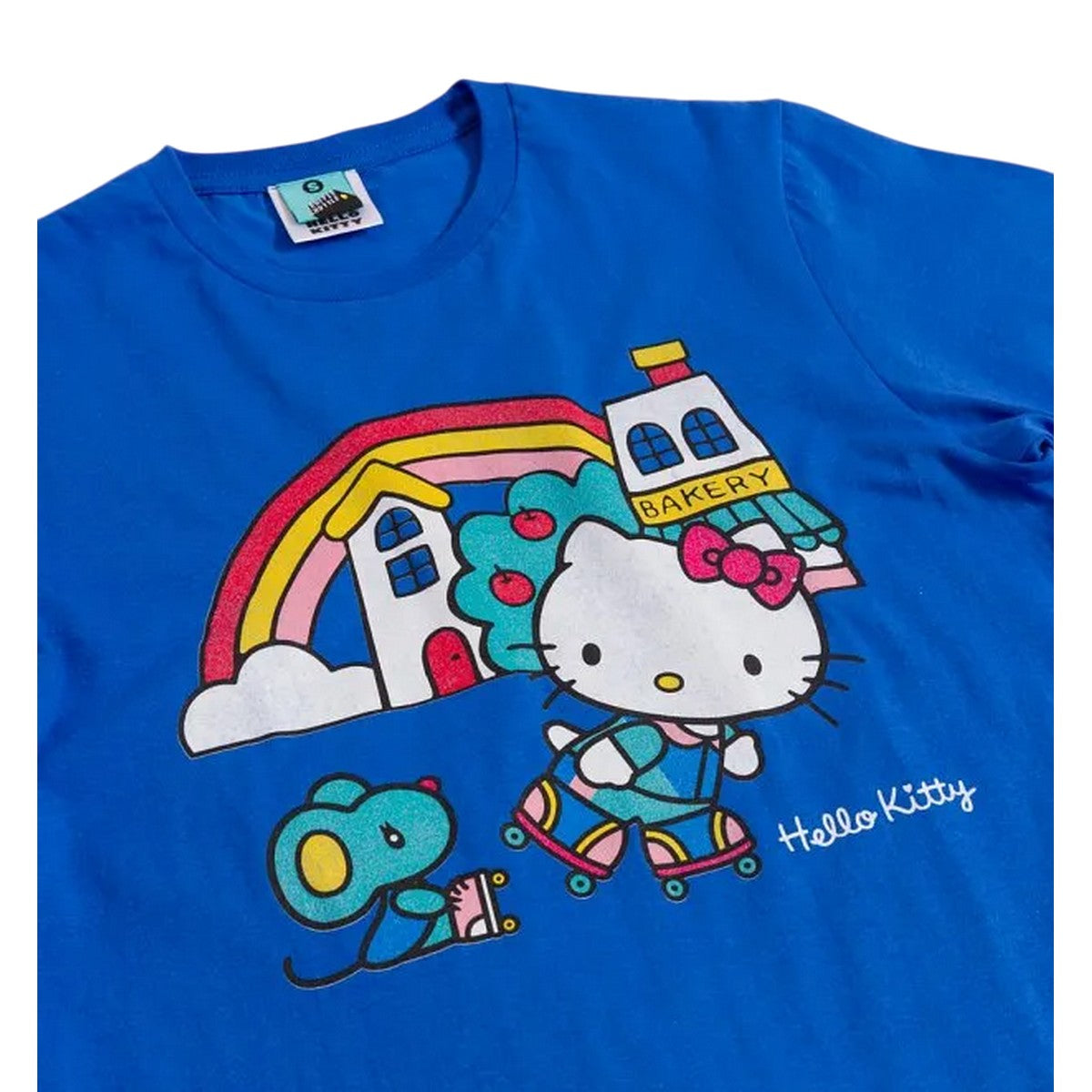 Blue - Side - Hello Kitty Unisex Adult Fine Day T-Shirt