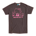 Charcoal - Front - Hello Kitty Unisex Adult Outline Vintage Wash T-Shirt