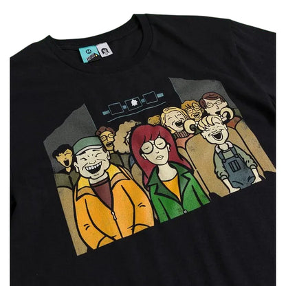 Black - Side - Daria Unisex Adult Opening Title Sequence T-Shirt