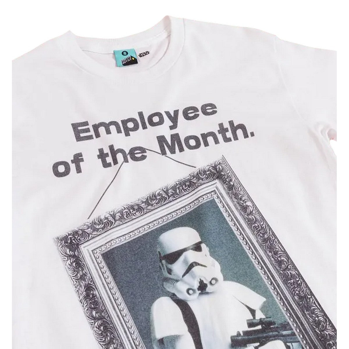 White - Side - Star Wars Unisex Adult Employee Of The Month Stormtrooper T-Shirt