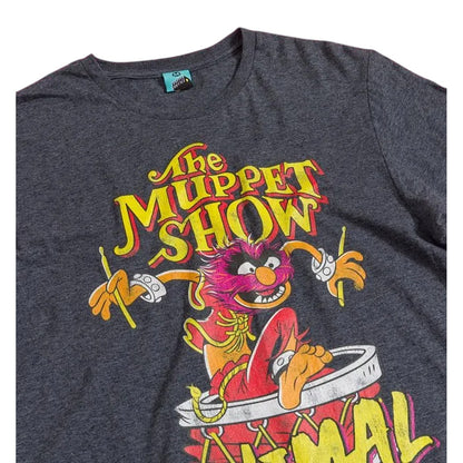 Black-Charcoal - Side - The Muppets Unisex Adult Animal Live And Unleashed T-Shirt