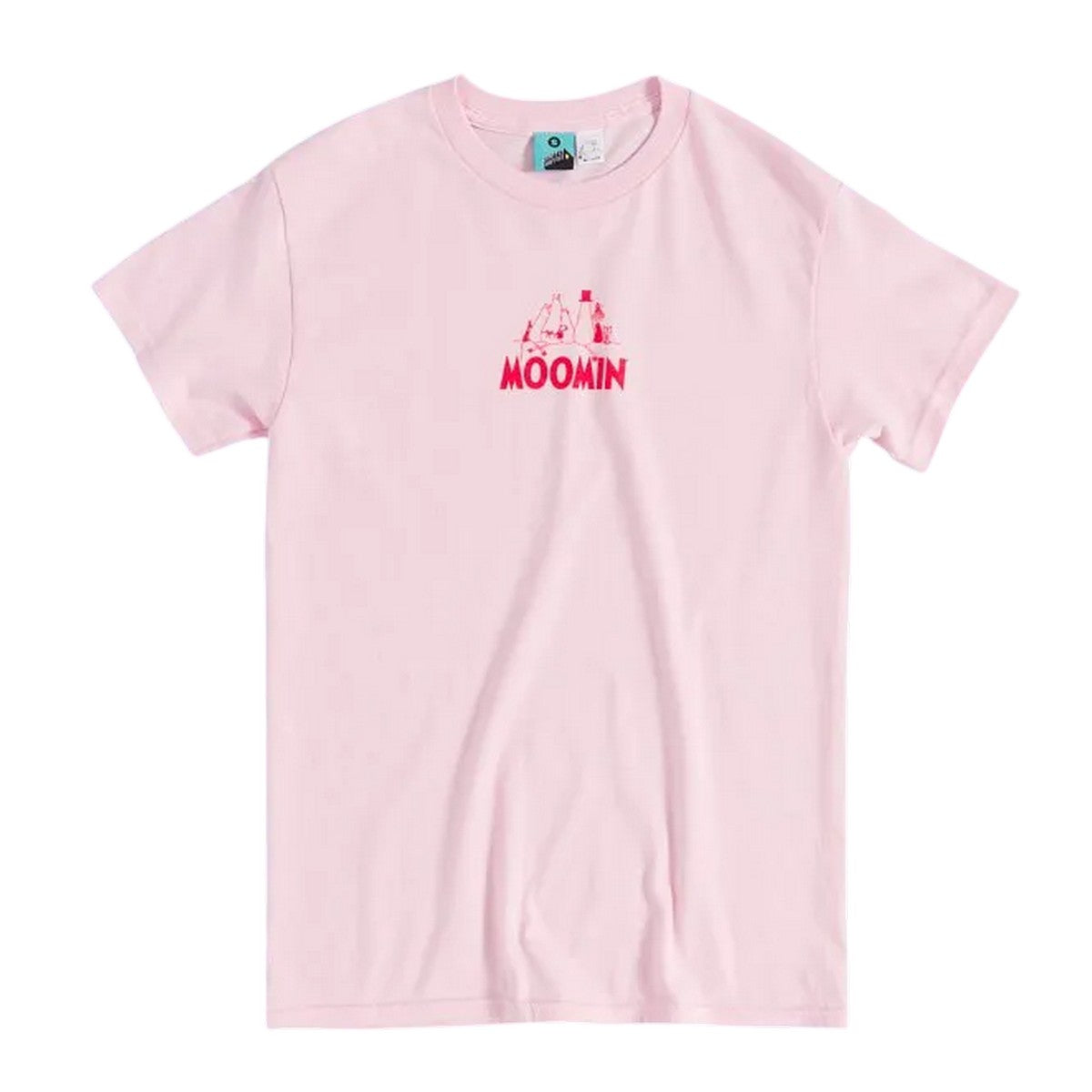 Pink - Front - Moomin Unisex Adult Adventure Back Print T-Shirt