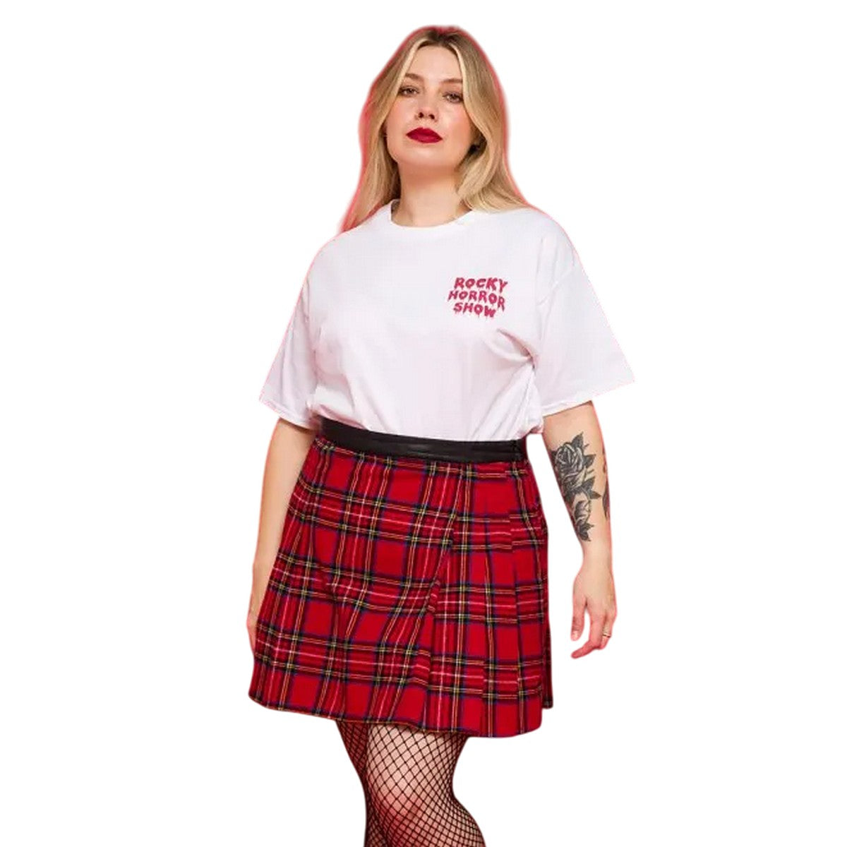 White-Off White - Lifestyle - The Rocky Horror Picture Show Unisex Adult The Time Warp Tour Back Print T-Shirt
