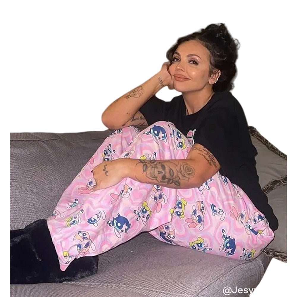 Pink - Side - The Powerpuff Girls Unisex Adult All-Over Print Lounge Pants