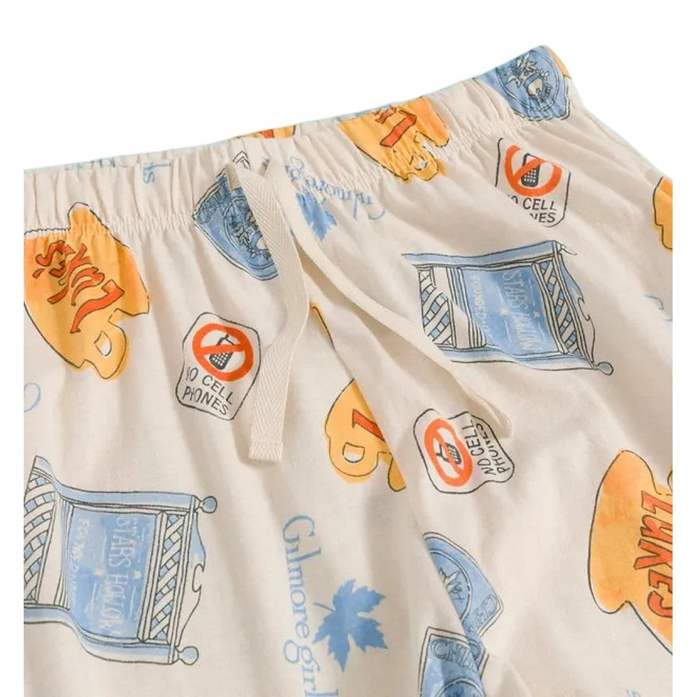 Beige - Side - Gilmore Girls Womens-Ladies Lounge Pants