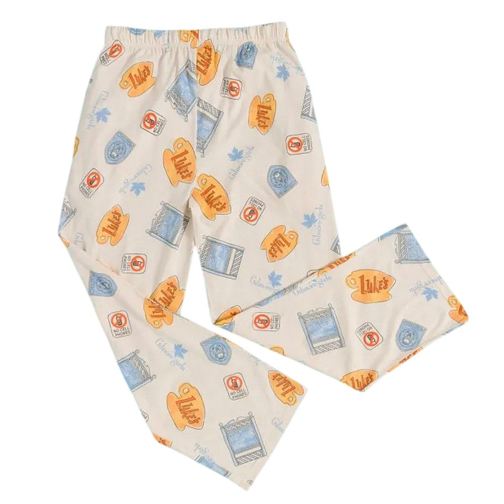 Beige - Back - Gilmore Girls Womens-Ladies Lounge Pants