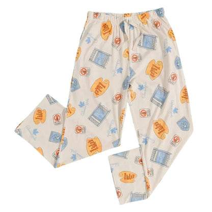 Beige - Front - Gilmore Girls Womens-Ladies Lounge Pants