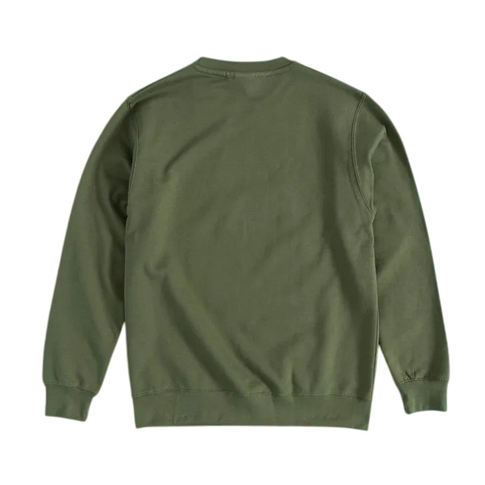 Green - Back - My Neighbour Totoro Unisex Adult Inspired Leafy Scene Sweatshirt