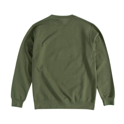 Green - Back - My Neighbour Totoro Unisex Adult Inspired Leafy Scene Sweatshirt