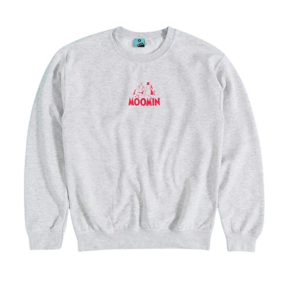 Grey - Front - Moomin Unisex Adult Adventure Back Print Sweatshirt