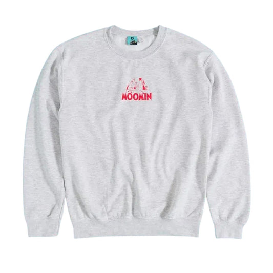 Grey - Front - Moomin Unisex Adult Adventure Back Print Sweatshirt