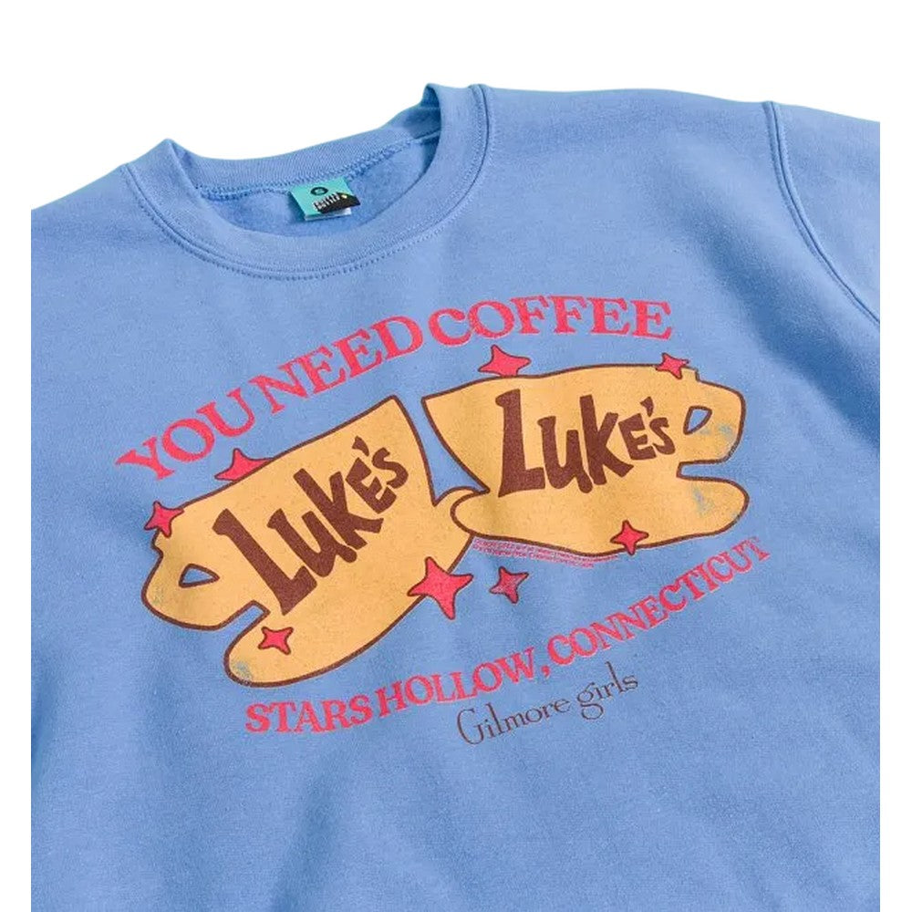 Blue - Side - Gilmore Girls Unisex Adult You Need Coffee Sweatshirt