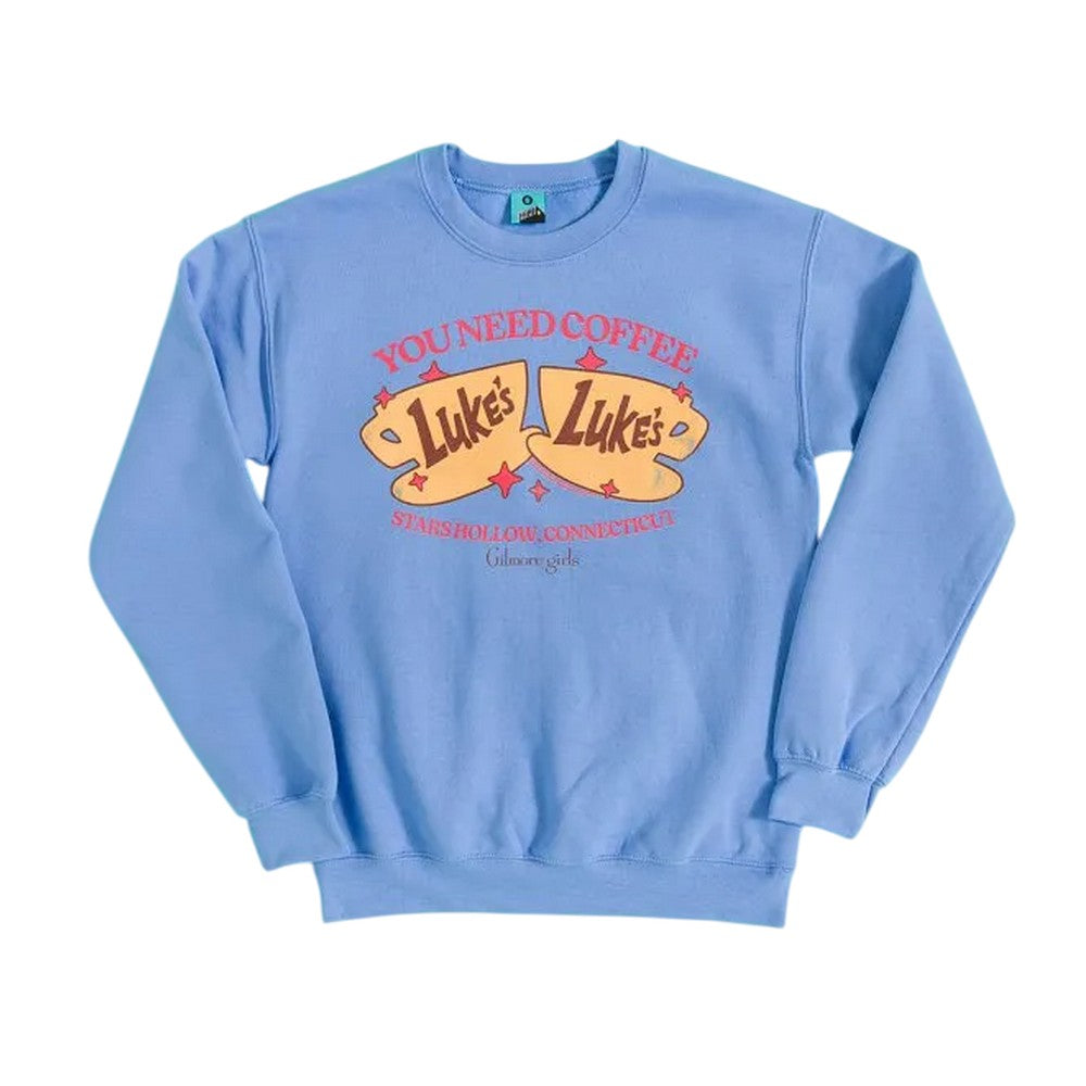 Blue - Front - Gilmore Girls Unisex Adult You Need Coffee Sweatshirt