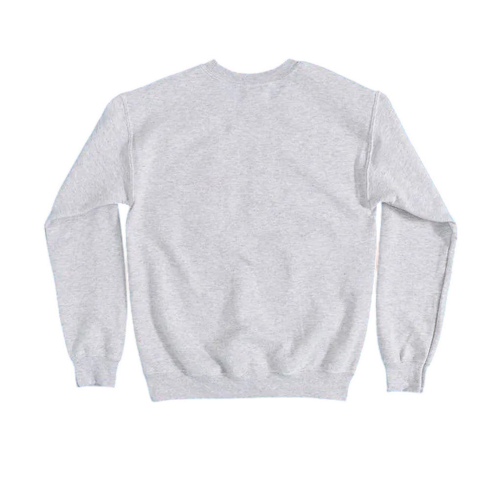 Grey - Back - Jaws Unisex Adult Shark Embroidered Sweatshirt