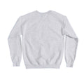 Grey - Back - Jaws Unisex Adult Shark Embroidered Sweatshirt