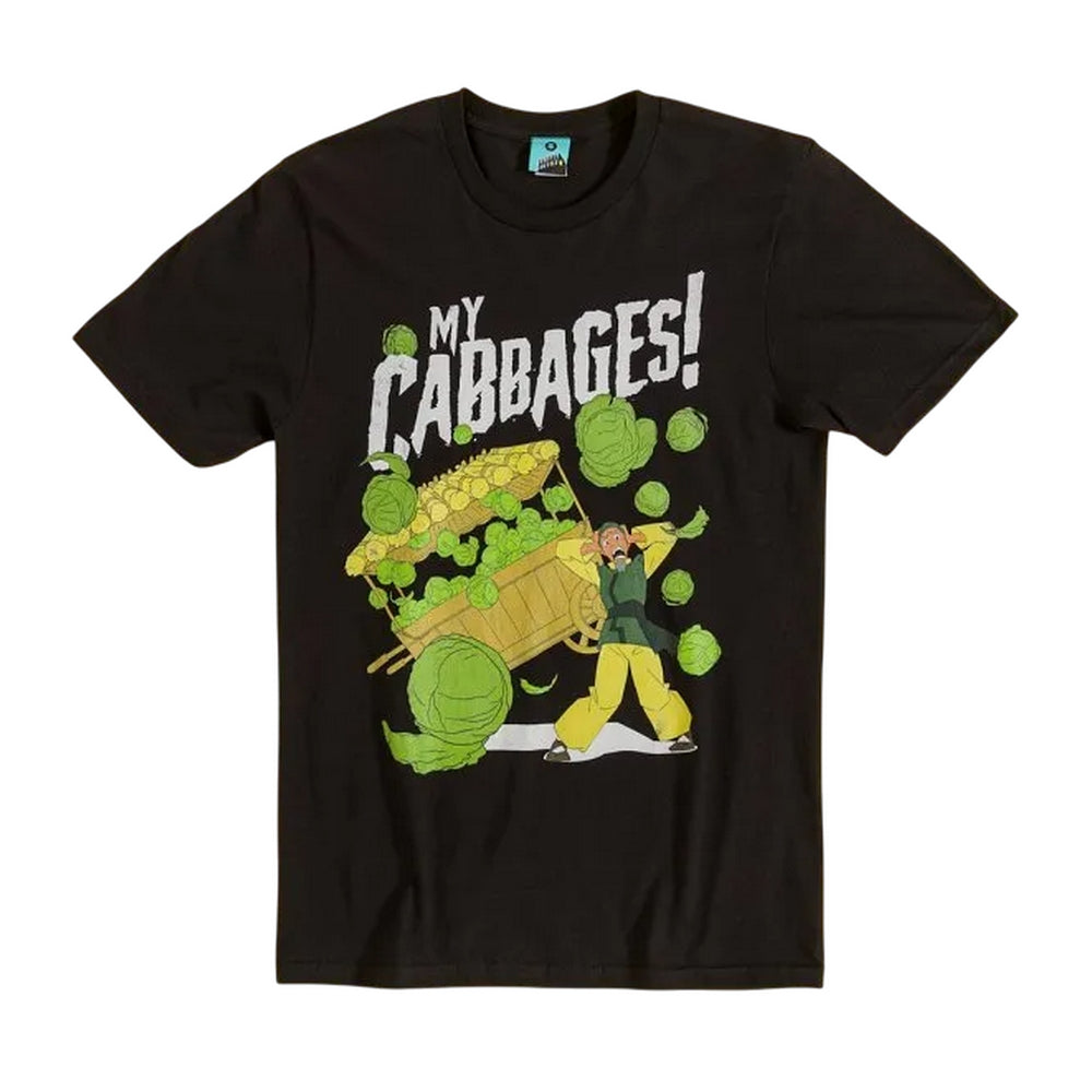Black-Charcoal - Front - Avatar: The Last Airbender Unisex Adult My Cabbages T-Shirt
