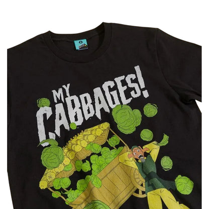 Black-Charcoal - Side - Avatar: The Last Airbender Unisex Adult My Cabbages T-Shirt