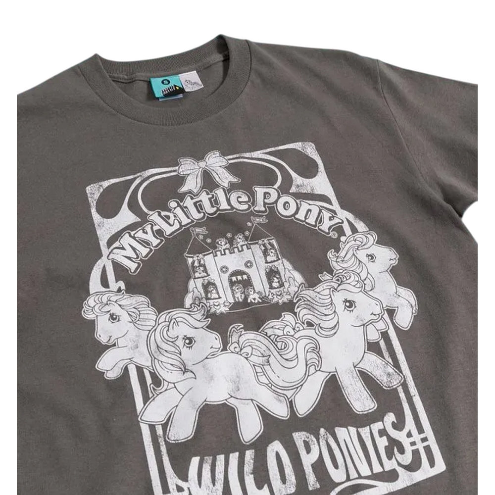Charcoal - Side - My Little Pony Unisex Adult Wild Ponies T-Shirt